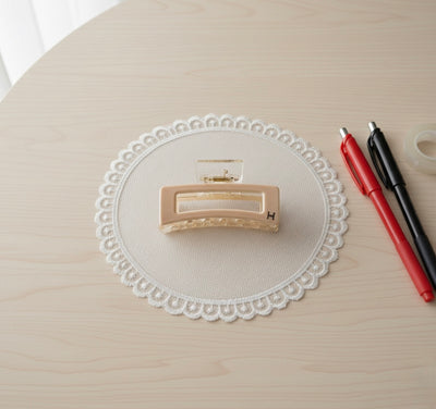 Lucid Hair Clip- Beige